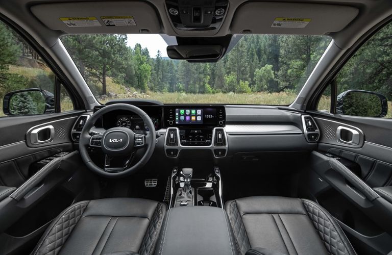 Dashboard View of the 2022 Kia Sorento